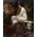 РЕПРОДУКЦИИ НА КАРТИНИ Гола пред картина от Рубенс (1920)